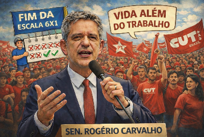 Rogério Carvalho participa de ato em Aracaju e destaca caravana pelo fim da escala 6x1