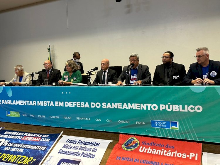 João Daniel participa do lançamento da Frente Parlamentar Mista em Defesa do Saneamento Público.